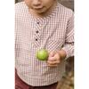 Gingham Kids Long Sleeve Top - Thistle, Stripes Away Ink Blue - Shirts - 2