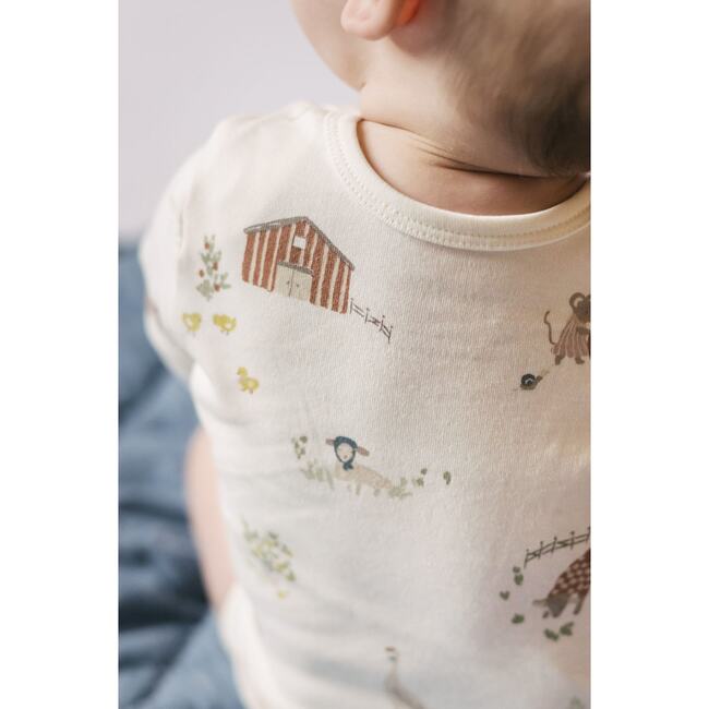 Lap Shoulder One-Piece, On the Farm - Onesies - 5