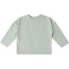 Garment Dye Dropped Shoulder Long Sleeve - Sea, Soft Peony - Shirts - 1 - thumbnail
