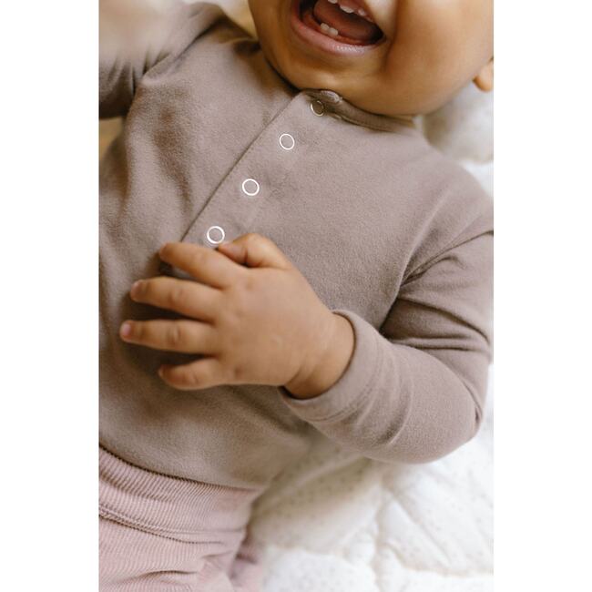 Essentials One-Piece - Portobello, Pale Pink - Onesies - 3