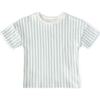 Dropped Shoulder T-Shirt, Stripes Away Sea - T-Shirts - 1 - thumbnail