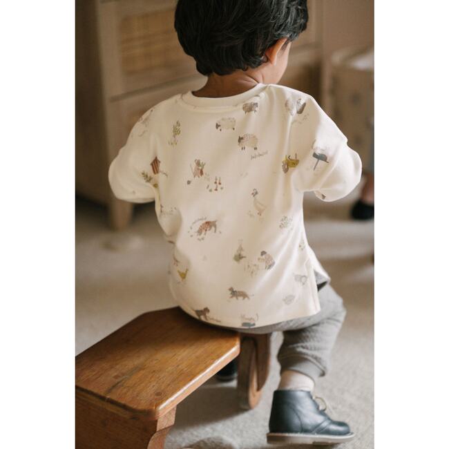 Dropped Shoulder Long Sleeve Top - On the Farm, Rush Hour - Shirts - 3