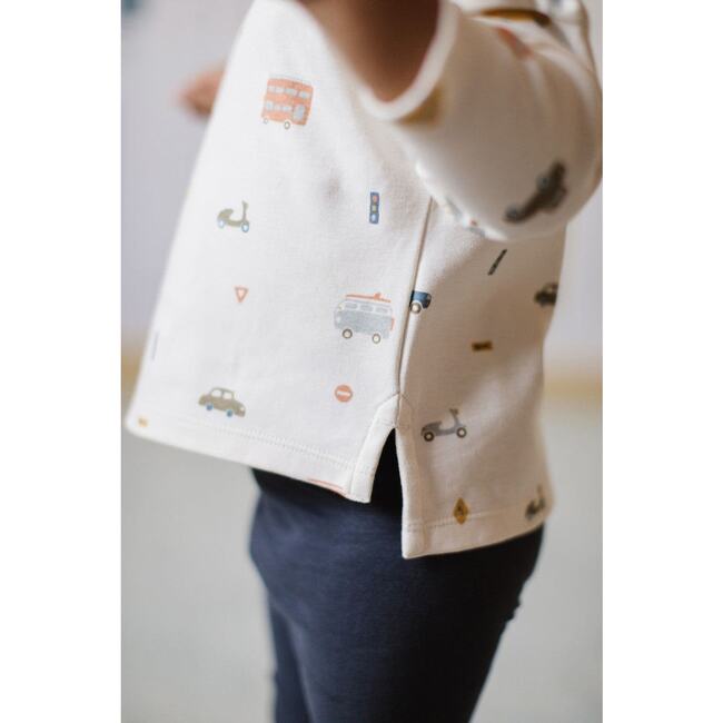 Dropped Shoulder Long Sleeve Top, Rush Hour - Shirts - 5