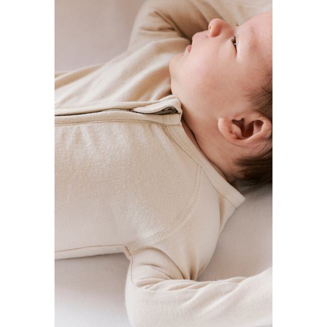 Essentials Baby Sleeper - Natural, Charcoal - Pajamas - 6