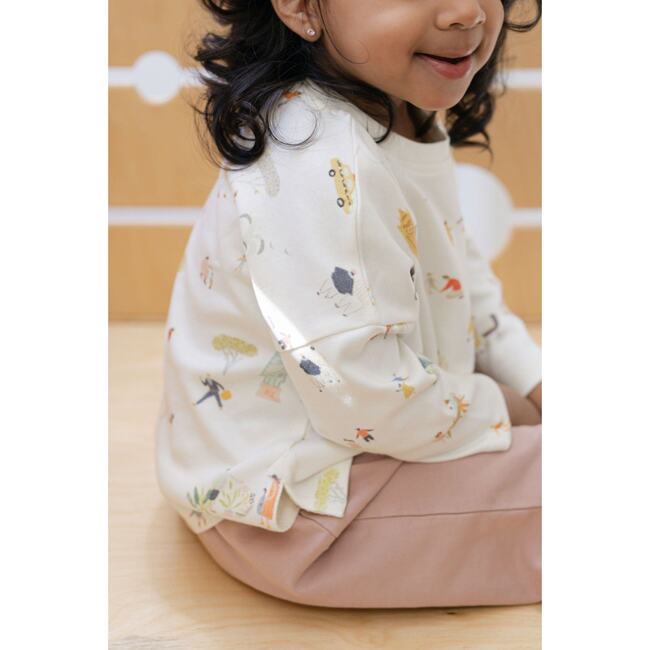 Dropped Shoulder Long Sleeve Top, Explore the World - Shirts - 5