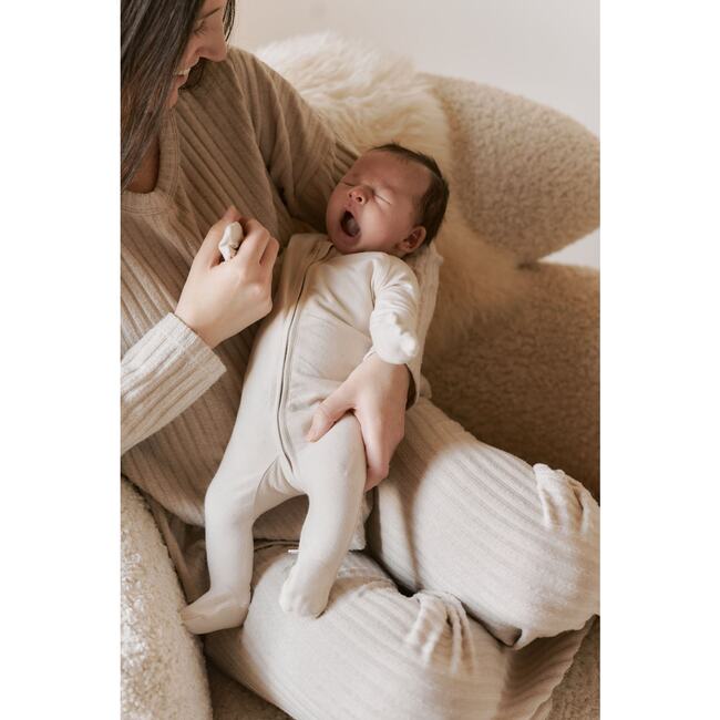 Essentials Baby Sleeper - Natural, Charcoal - Pajamas - 7