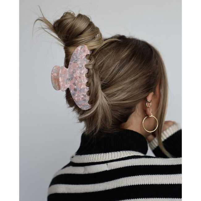 Kaxi Oversized Acetate Claw, Pink