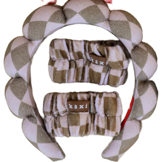 Kaxi GRWM Headband + Wristband Set, Neutral