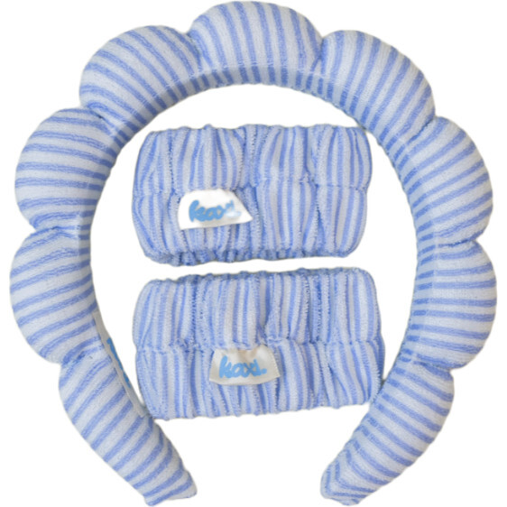 Kaxi GRWM Headband + Wristband Set, Blue