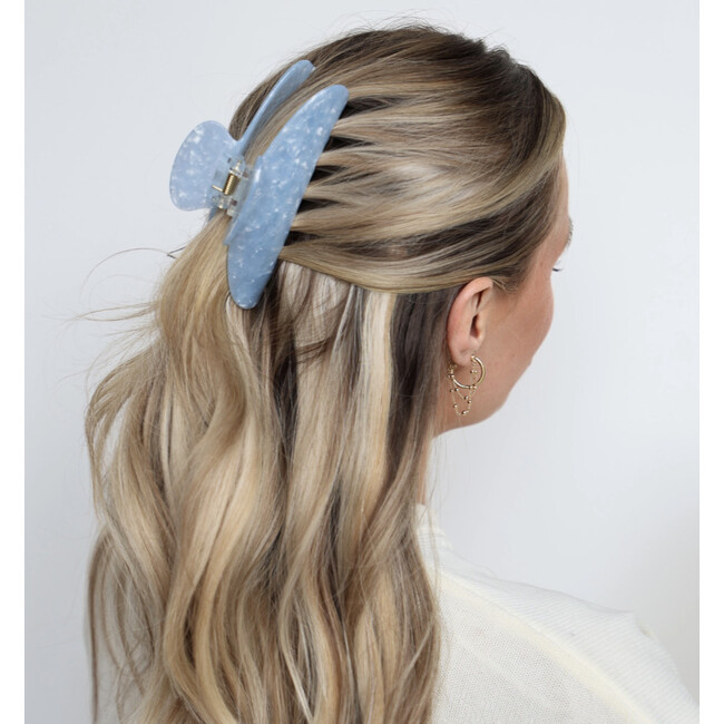 Kaxi Oversized Acetate Claw, Blue - Hair Accessories - 3