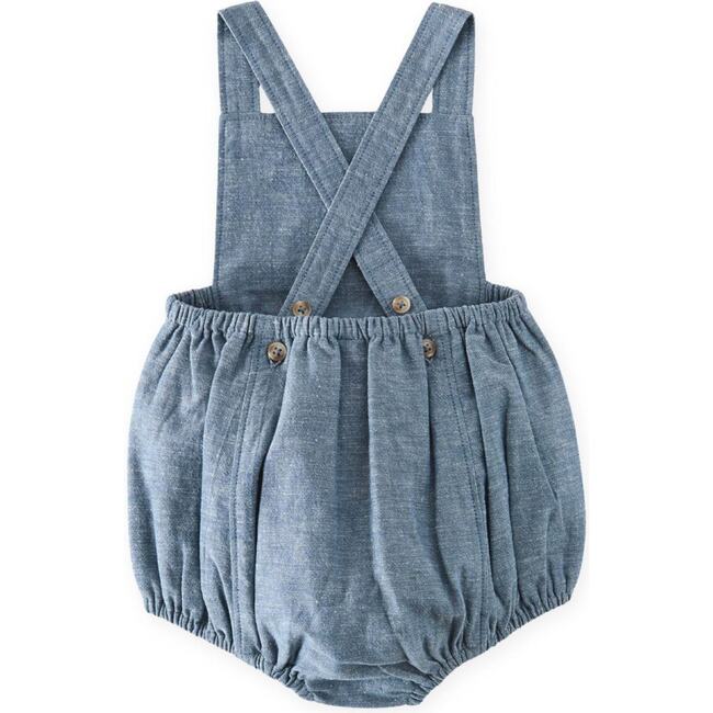 Chambray Criss-Cross One Piece- Chambray, Daydreamer - Rompers - 6
