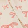 Pink Bows Baby Rib Zipper Footie, Natural - Footie Pajamas - 4
