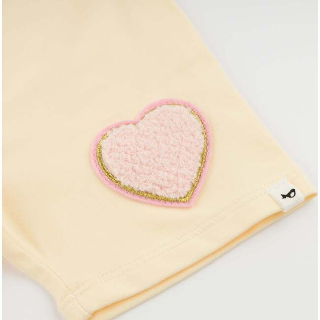 Heart Patch Jersey Biker Shorts, Butter - Shorts - 6