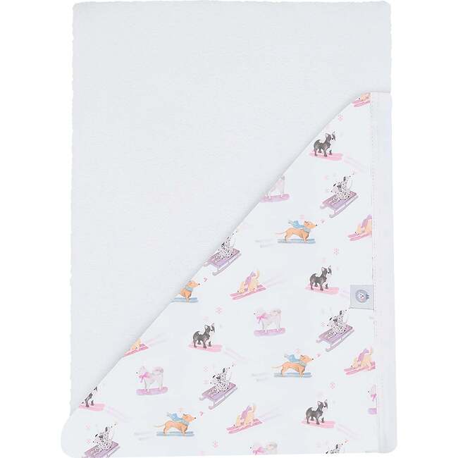 Ski Pups Girl Hooded Towel