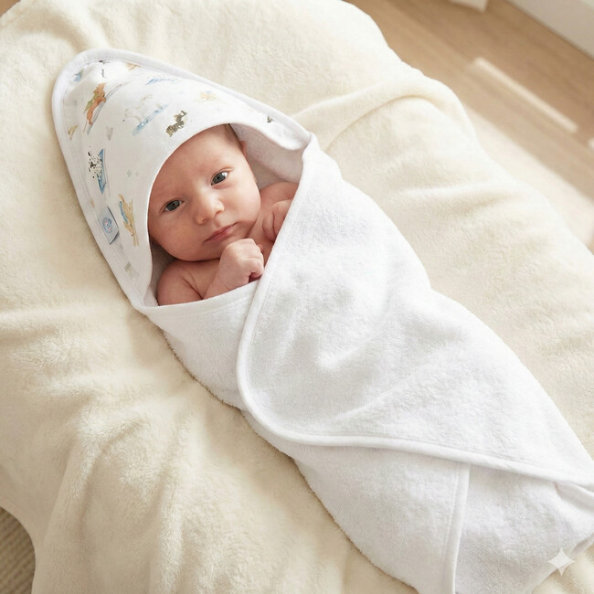 Ski Pups Boy Hooded Towel