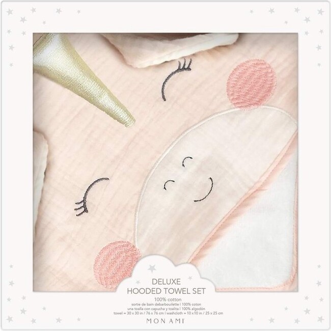 Petit Unicorn Towel And Washcloth Set