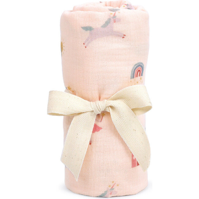 Chateau Magique Swaddle & Rattle Gift Set