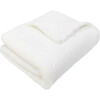 Charmante Faux Fur Blanket, White - Blankets - 3