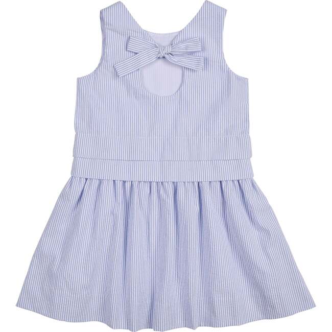 Seersucker Dress With Tulips - Dresses - 3