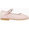 Blush Leather Girl Scallop Mary Jane Shoes - Mary Janes - 3