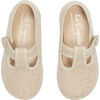 Pedro Canvas Baby T-Bar Espadrille, Sand - Espadrilles - 1 - thumbnail