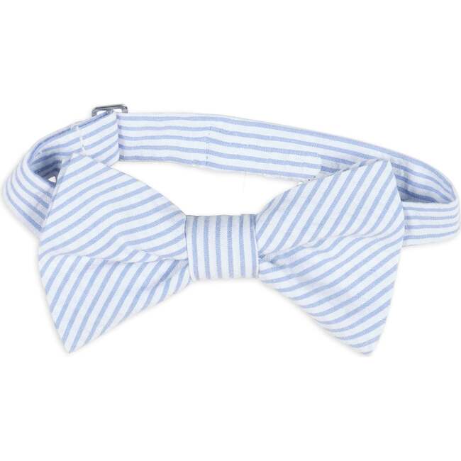 Stripe Seersucker Adjustable Bow Tie - Bowties & Ties - 1