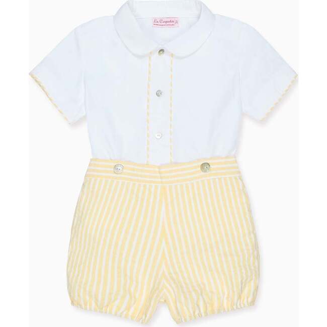 Lemon Stripe Orlando Baby Boy Set - Mixed Apparel Set - 1