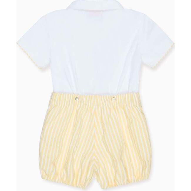 Lemon Stripe Orlando Baby Boy Set - Mixed Apparel Set - 4