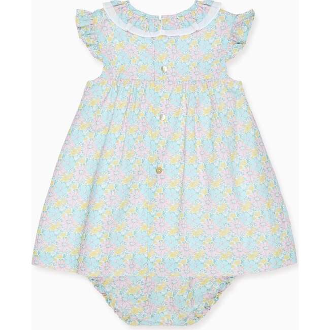 Aqua Floral Lilia Baby Girl Set - Mixed Apparel Set - 4