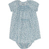 Patty Baby Girl Hand Smock Set, Blue - Mixed Apparel Set - 1 - thumbnail
