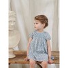 Patty Baby Girl Hand Smock Set, Blue - Mixed Apparel Set - 2