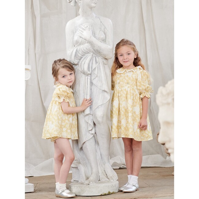 Abigail Floral Dress, Yellow - Dresses - 3