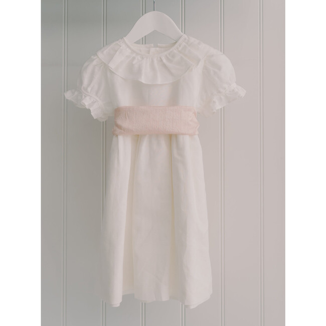 Vega Ceremony Dress with Silk Sash, Pink - Ceremonial Dresses - 3