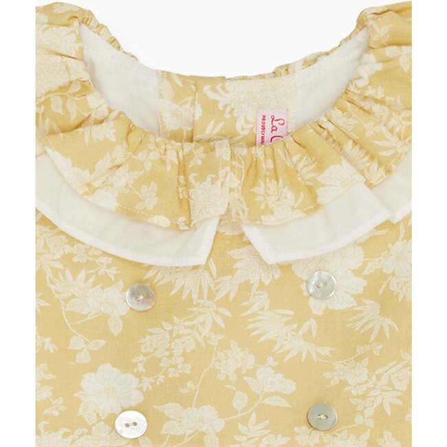 Abigail Floral Dress, Yellow - Dresses - 4