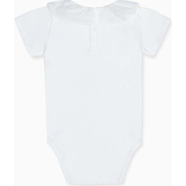 Pluma Cotton Baby Body Vest, White - Onesies - 3