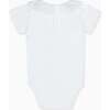 Pluma Cotton Baby Body Vest, White - Onesies - 3