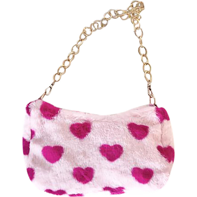 Pillow Heart Furry Bag