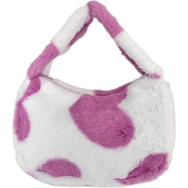 Furry Heart Hobo Bag