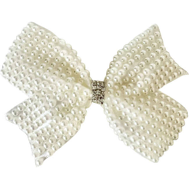 Pearly Bow Hair Clip