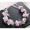 Flower & Pearl Hair Wreath, Pink - Hair Accessories - 2