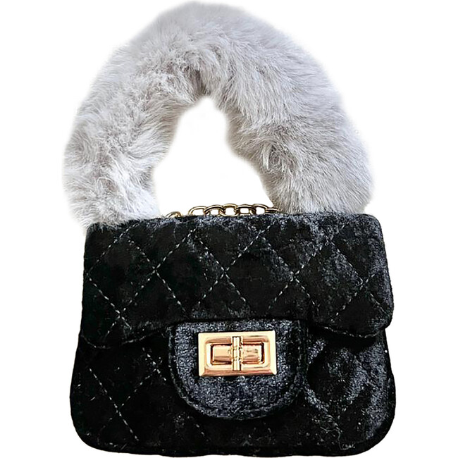 Velvet Little Lady Purse, Black