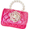 Hot Pink Velvet Peony Tweed Flower Purse - Bags - 1 - thumbnail