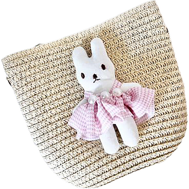 Natural Straw Bunny Purse