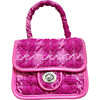 Knit Fabric Junior Purse, Hot Pink - Bags - 4