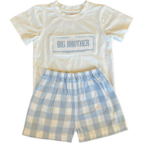 Big Brother Short Set, Blue Check