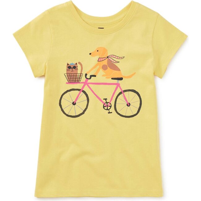 Woof & Whisker on Wheels Graphic Tee, Lemongrass