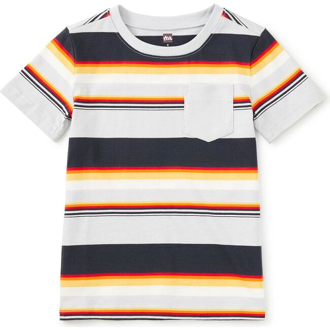 Stripe Pocket Tee, Dusk