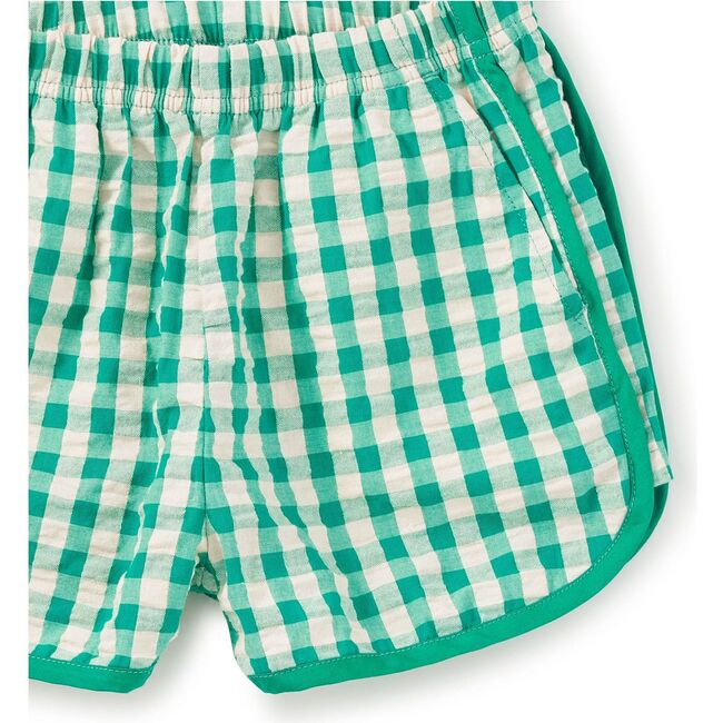 Woven Dolphin Shorts, Garden Party Check