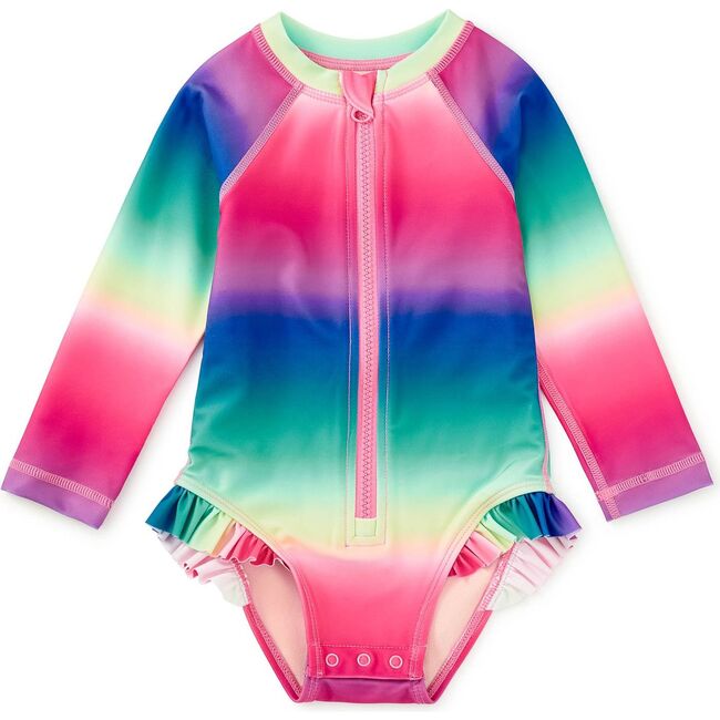 Rash Guard Baby Swimsuit, Rio de Janeiro Rainbow