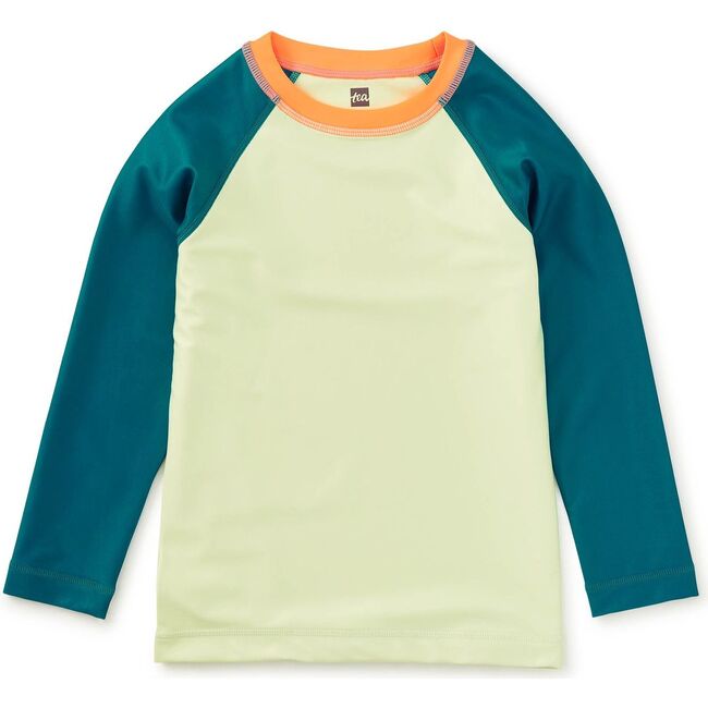 Long Sleeve Rash Guard, Lime Ice